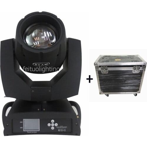 2Pcs + Flight Case Beam 7r Dmx Moving Head Lyre Clay Paky Shapie 7r Beam 230 Powercon In And Out 230w Mobile Head DJ Light