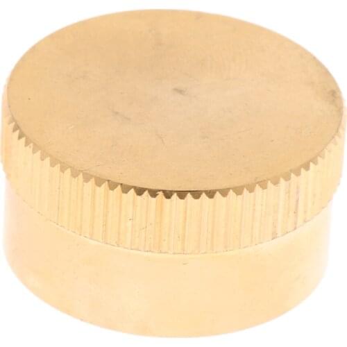 4PCS Solid Brass Cap for 1LB Propane Bottle Gas Tanks Sealing Diam. 28mm
