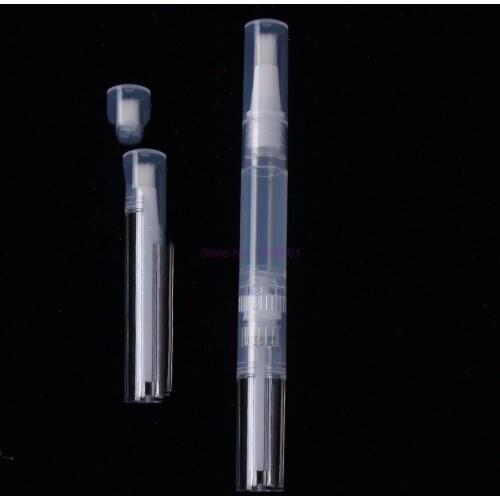 500pcs 3ML 5ML Empty Twist Pen with Brush Refillable Bottle Container Nail Polish Tube for Mascara Oils Balm Nail Art Paint