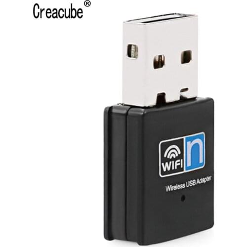 Creacube 150M USB WiFi adapter 802.11N Wifi dongle Wireless wifi dongle Network Card LAN Adapter for PC Win 10 MT 7601 Chip