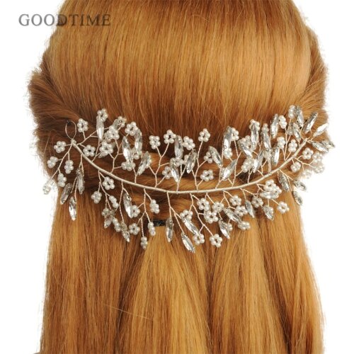 Noble Crystal Bride Wedding Hair Accessories Rhinestone Teardrop Headband Comb Bridesmaid Headdress Jewelry Gift For Women Lady