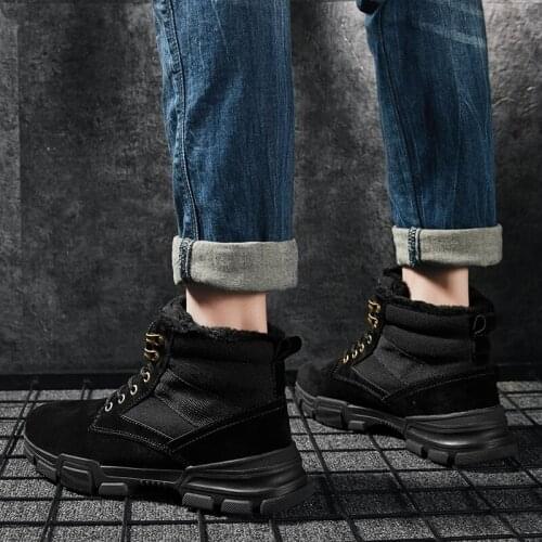 BOOTS protective boty high shoes men man rubber home MEN land cowboy mens safety for boots winter tactical ANKLE black ankle