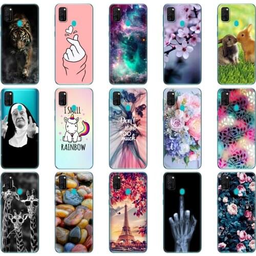 For Samsung M21 Case 6.4" Silicon Soft TPU Back Phone Cover For Samsung Galaxy M21 SM-M215FZGUSER m215 Protective Coque Bumper