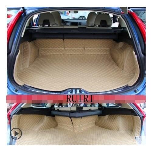 Good quality! Special car trunk mats for Volvo V60 2019-2011 waterproof cargo liner mats boot carpets for V60 2016,Free shipping