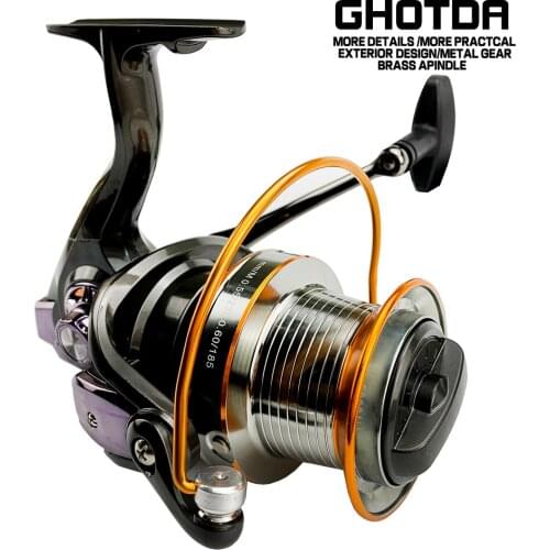 Ocean Fishing Reel 3000-12000 Spinning Reel 8-24Kg Drag Saltwater Reel Fishing Carp Fishing Reels For Saltwater pesca