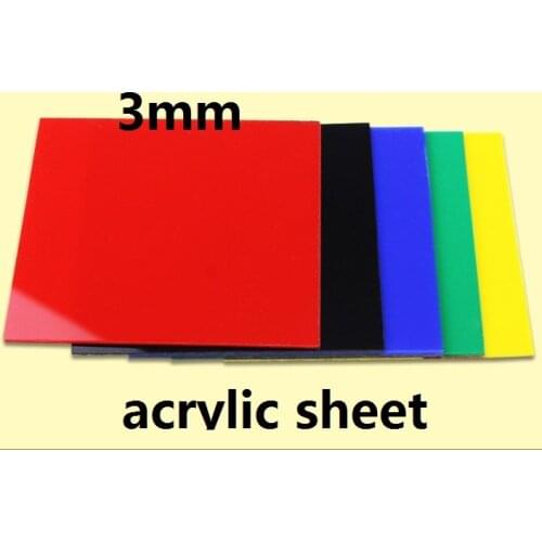 3mm thickness Red, black, yellow, blue, green Color PMMA perspex sheet acrylic sheet Acrylic plate PMMC acrylic board