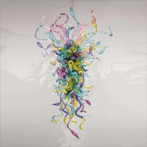 Superior Quality Italian Blown Glass Chandelier Chihuly Style Art Glass Chandelier for Bedroom Decor
