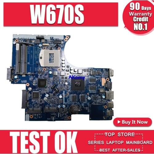 Laptop moterboard fit for Clevo W670SZ W670SJ Motherboard 6-77-W670SJ00-D02 D01