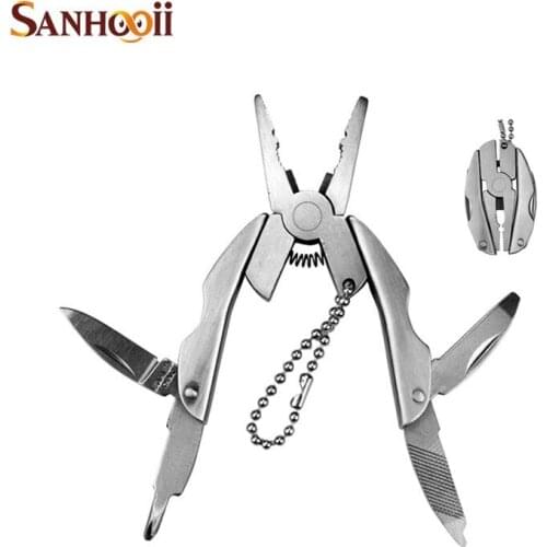 5in1 Multi Function Folding Pocket Hand Tools Pliers Nail File Screwdriver Knife Housework Outdoor Sport Camping Gadgets ZM56
