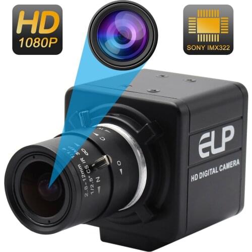 2.8-12mm zoom varifocus lens 1080P USB 2.0 high speed Interface UVC Android Linux Windows Mac H.264 usb cctv camera