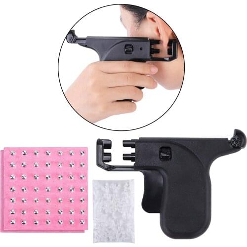 Ear Piercing Gun Kit Piercing Gun Pierce kit Painless Hole Piercer Piercing Tool for Ear Nose Navel 98pcs Ear Studs Steel