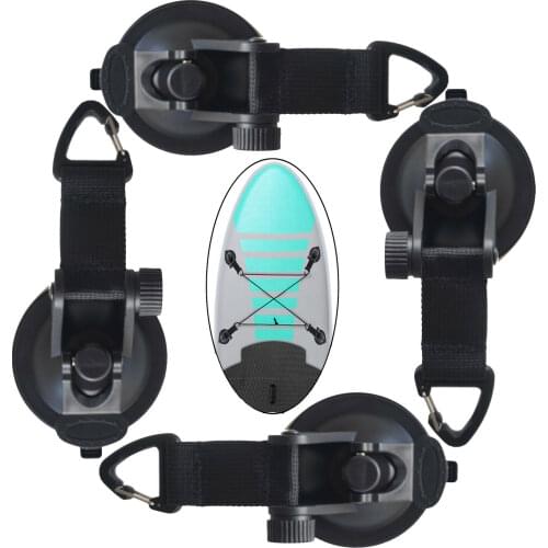 4X Heavy Duty Tie Down Suction Anchor Suction Cup with Strap For Car roof Boat