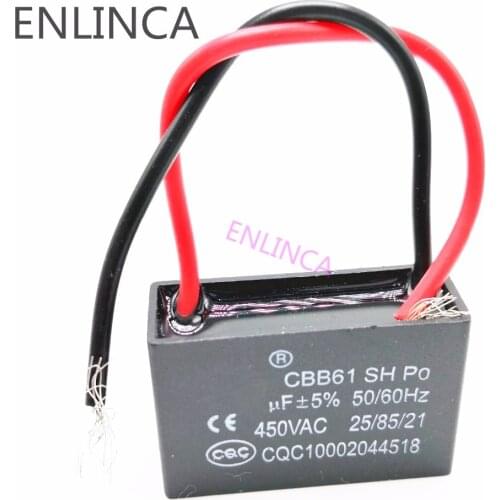 1pcs starting capacitance AC Fan Capacitor CBB61 450V-630V 4uf 14uf 18uf 20uf 4.75uf 0.33uf 0.47uf 0.5uf 0.6uf 0.8uf 5