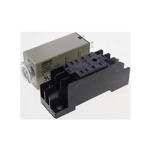 24VDC H3Y-2 Power On Time Delay Relay Solid-State Timer Max 30Min DPDT Socket