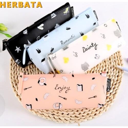 Super Big Pencil Case Silica Gel Cute School Supplies Bts Stationery Gift School Cute Pencil Box Pencilcase Pencil Bag CL-1985