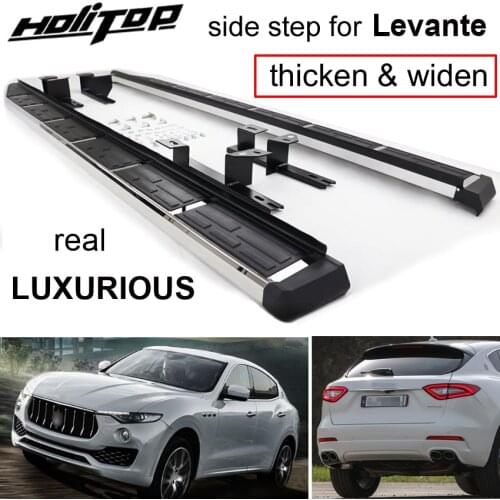 Side steps bar running board nerf bar for Maserati Levante,supplied by ISO9001 quality,can loading 300kg,free shipping to Asia