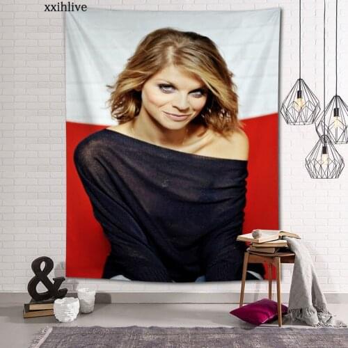 Custom Singer Alessandra Amoroso Hanging Fabric Background Wall Covering Home Decoration Blanket Tapestry Living Room Wall Decor