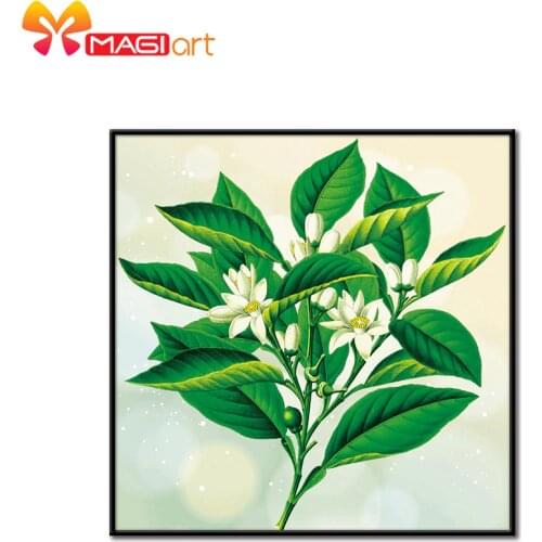 Cross stitch kits Embroidery needlework sets 11CT water soluble canvas patterns 14CT Floral style camellia-NCMF184