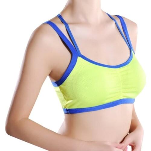 Womens Sports Yoga Bra Workout Fitness Tank Top Stretch Seamless Racerback Padded Stretch Racerback