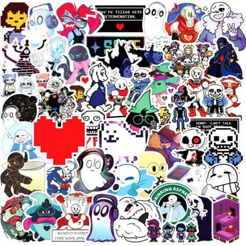 10/30/50pcs/Set Undertale Game Graffiti Decal Stickers For Mobile phone cover Refrigerator Computer Guitar Motorcycle Notebook
