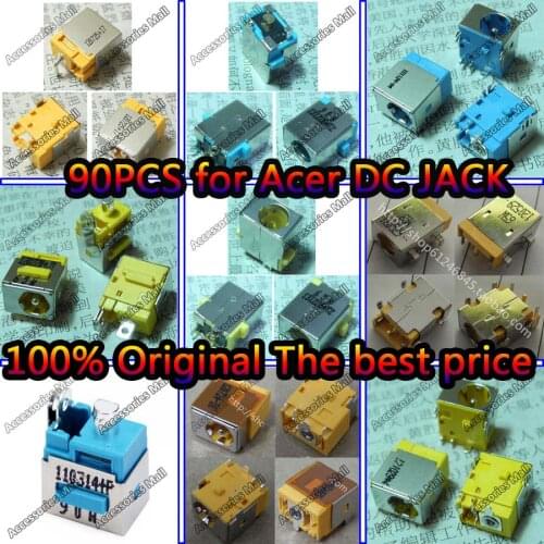 100% Original 9models, DC Power Jack Connector for Acer D525 4732 Z 4738 ZG 4253 G ZQ8 3050 3680 4520 5252 5336 5742 dc