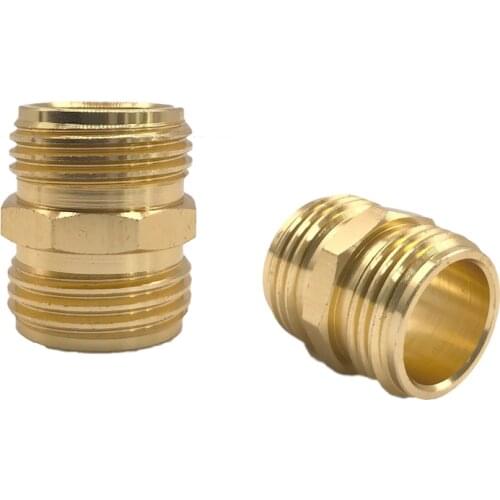 2Pcs 3/4 Inch Double-sided Male Screw Joint Hose Repair Joint Garden Water Connector Garden Irrigation Accessories