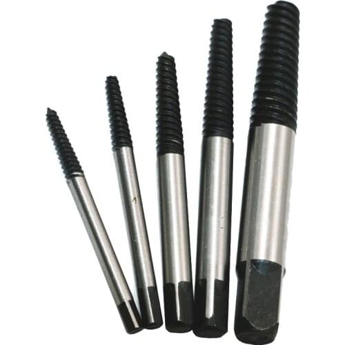 5Pcs/set Steel Damaged Screw Extractor Drill Bit Broken Speed Out Guide Set Broken Bolt Remover Easy Out Tool Accessories