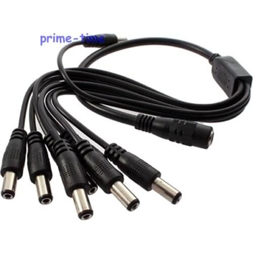 DC Power Splitter Cable 1 To 8 adapter Connector 2.1 x 5.5 mm plug for CCTV Security Camera LED Strip