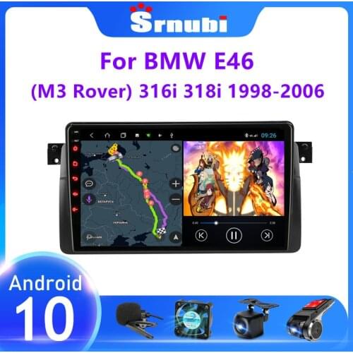 Android 10.0 2 Din Car stereo Radio Multimedia Player For BMW E46 Coupe (M3 Rover) 316i 318i 1998-2006 GPS Navigation Head unit