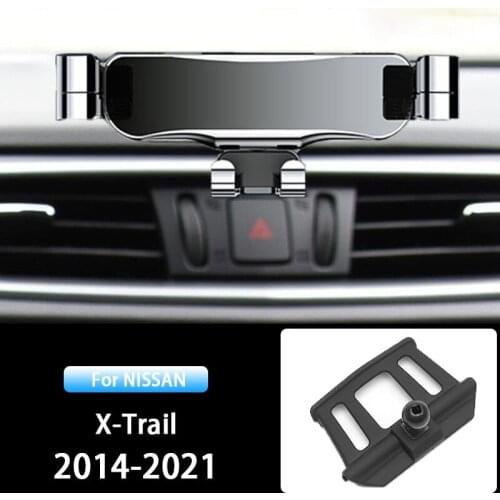 Car Mobile Phone Holder For Nissan X-Trail X Trail T32 2014-2021 Air Vent Stand GPS Gravity Navigation Bracket Accessories