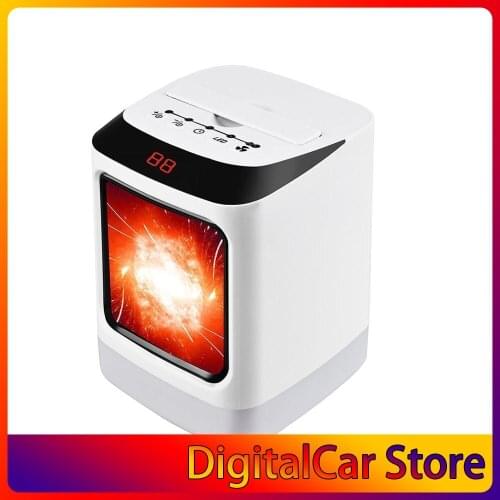 Car Heater With Colorful Lights Ptc Aluminum Platinum Pattern Heating Sheet Cnc Display Intelligent Constant Temperature