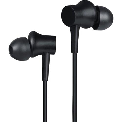 Xiaomi Basic In-Ear Wired Black Headset with Mic, Android Cellphone, Computer, Notebook