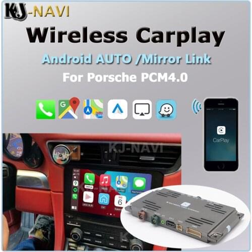 Wireless iPhone Carplay Android Auto Mirror Reverse Interface For Porsche PCM4.0 PCM 4.0 Cayenne Cayman Macan Panamera Boxster