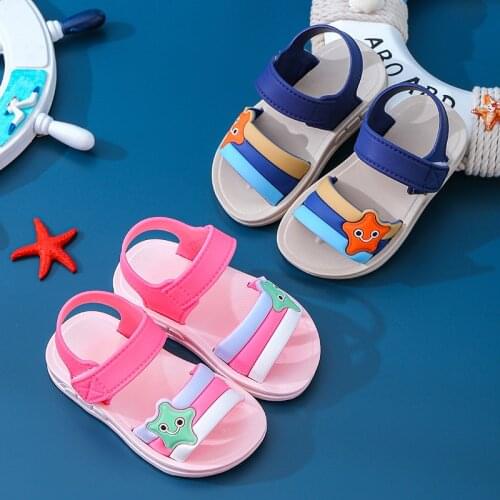 Baby Sandals 2021 Summer New Girls 1-3 Years Old Non-Slip Soft Bottom Infant Boys Toddler Shoes Beach Shoes