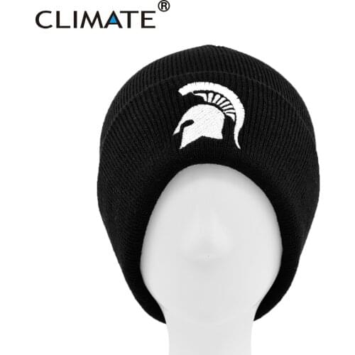 CLIMATE Sparta Beanie Spartacus Warm Hat The Soldier Ancient Greek Winter Warm Knit Hat Rome Molon Labe Black Knitted Beanie Hat