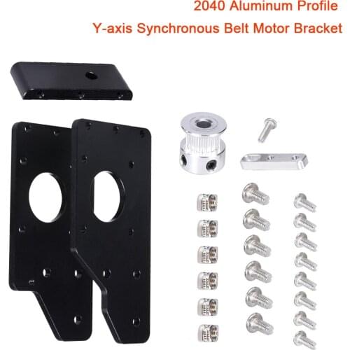 BIGTREETECH 2040 Aluminum Profile Y-axis Timing Belt Motor Bracket Synchronous Belt Tronxy V-sloa 3D Printer Parts Motor Seat