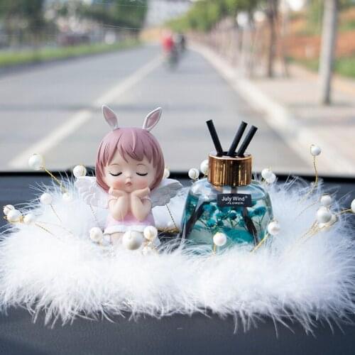 Cute doll girl car perfume seat dashboard car interior accessories air freshener deodorant car accessories girlfriend gift