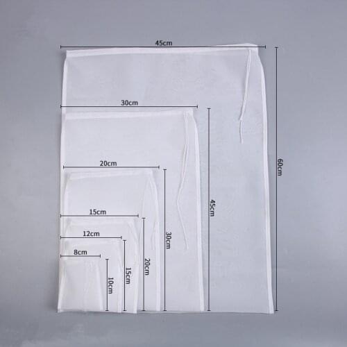 Reusable Food Strainer Bag Reusable Food Grade Soy Milk Filter Coffee Home Brewing Hop Colander Sieve Sifter kitchen tools