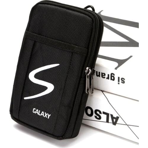 Men Fanny Pack Mobile Phone Male Zippers Coin Purse Waterproof Canvas Good Quality Belt Bag Black Brown Casual Waist Packs Bags