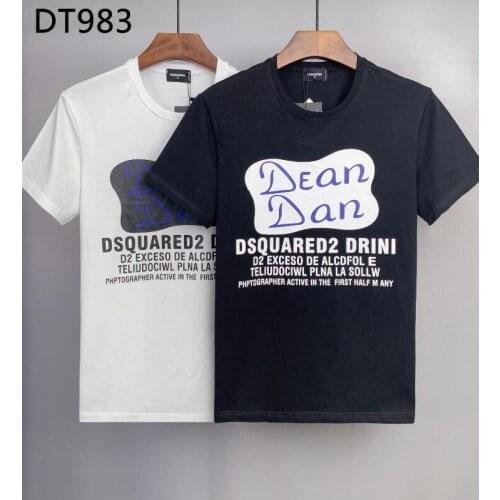 2021 Men/Women Fashion City Printing Letters DSQ2 Classic Slim T-shirt Short-sleeved Trend DT858
