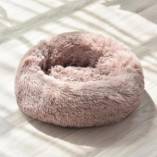 30 Soft Dog Bed Washable Long Plush Dog Kennel Deep Sleeping Bag Sofa Basket House Beds for Small Medium Large Dogs Cat Bed
