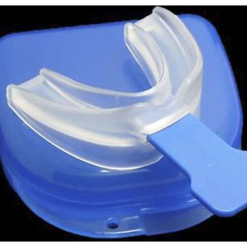 Stop Snoring Anti Snore Soft Silicone Mouthpiece Apnea Guard Bruxism Tray Night Sleeping Aid can CSV