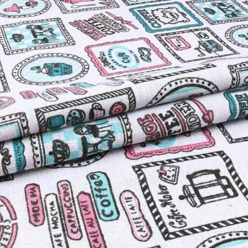 Nanchuang Cotton Linen Fabric For Patchwork Quilts Hometextile Cloth For Sofa Curtain Bags Doll Cushion Furniture Cover Material