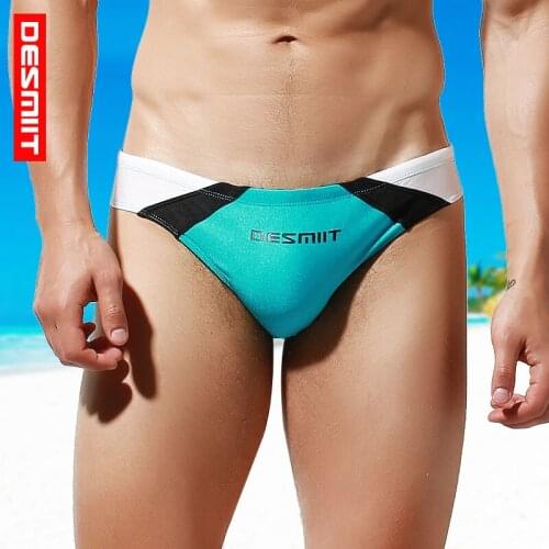 2021 New Mens Swimwear Sexy Bikini Swim Briefs Men Swimming Trunks Maillot De Bain Bottoms Male Beach Sport Shorts