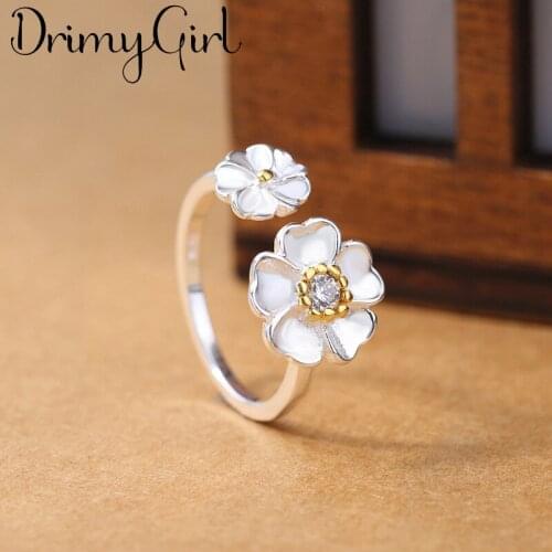 New Hot Sale Exaggerated Adjustable Size Flower Rings For Women Men Girl Party Gifts Minimalist Jewelry 2021