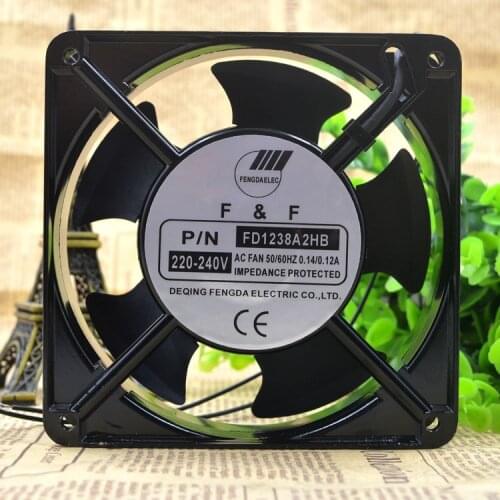 New original FD1238A2HB fan 220V ball oil 12CM 12038 0.14A cooling fan