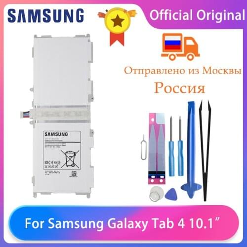Original Samsung Galaxy Tab4 Tab 4 10.1" T530 T533 T535 T531 T535 T537 Tablet Battery EB-BT530FBC EB-BT530FBE 6800mAh Free Tool