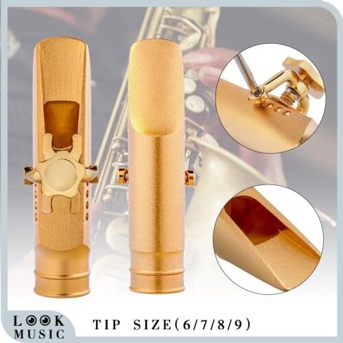 PRO Eb Sax 6.7.8.9 Alto Saxophone Mouthpiece Jazz R&B Sax Saxophone Player MTP Step Baffle Large Chamber Mouthpiece Ligature Cap
