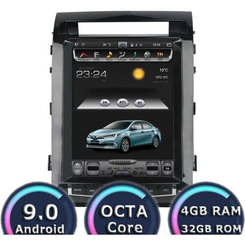 Roadlover Android 9.0 Car GPS Navigation For Toyota Land Cruiser LC200 2008 2009 2010 2011 2012 2013 2014 2015 Stereo Radio 2Din