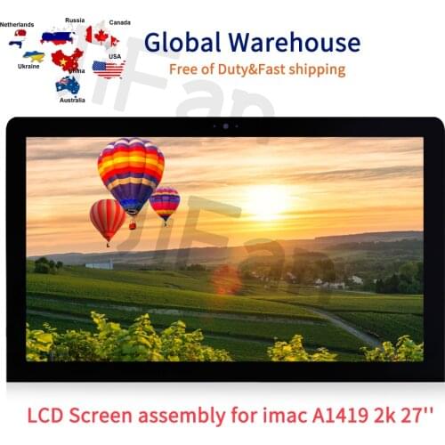 Brand New GradeAAA For A1419 2K LCD Screen With Glass Assembly LM270WQ1 SD F1 Or F2 For iMac 27" Late 2012 2013 EMC 2546 2639